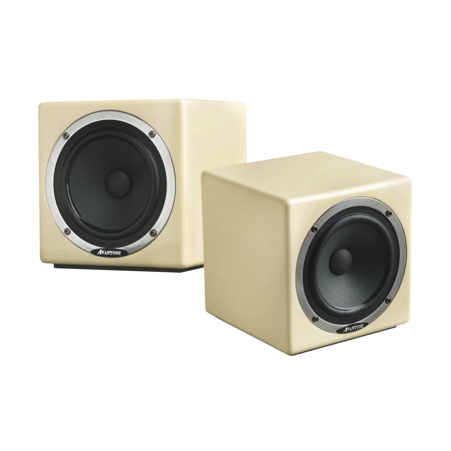 Avantone Active MixCubes Powered Full-Range Mini Reference Monitors Butter Creme