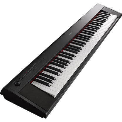 Yamaha NP32 76-Key Lightweight Portable Keyboard in Black with Power Supply