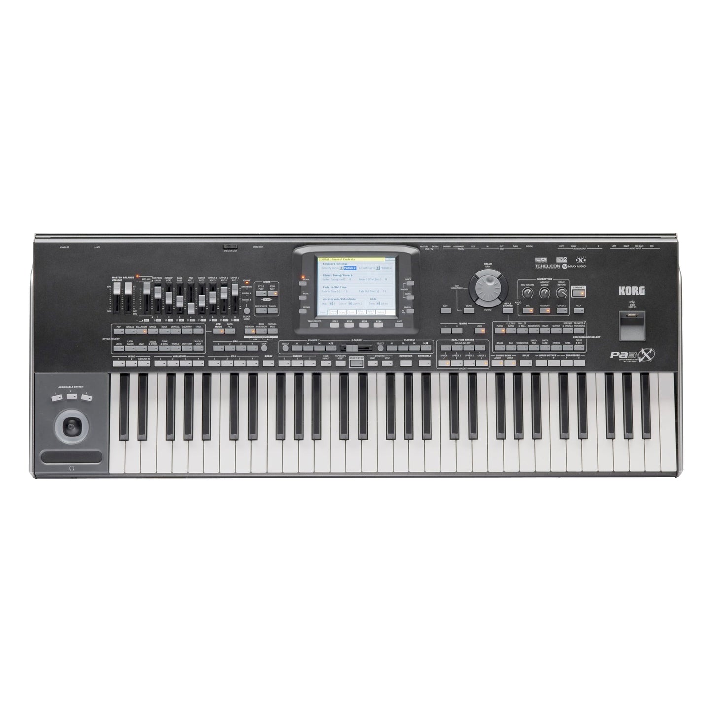 Korg PA3X61 Professional Arranger Workstation 61-Note Keyboard (PA3X61)
