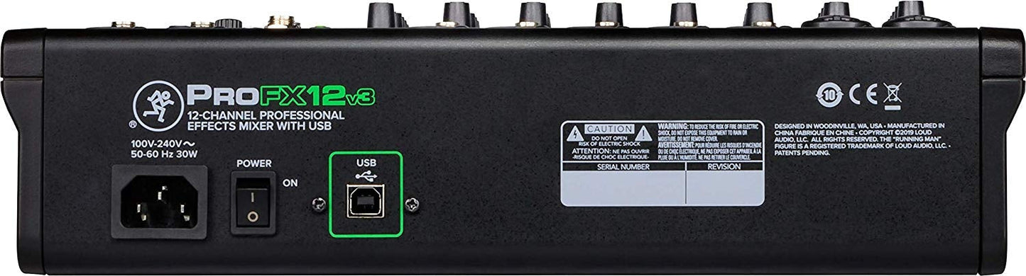 Mackie ProFX12v3 12-channel Mixer with Effects