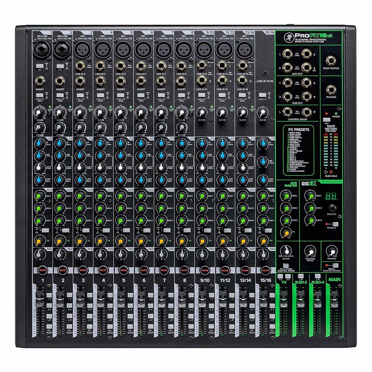 Mackie ProFX16v3 16-channel Mixer with USB and Effects