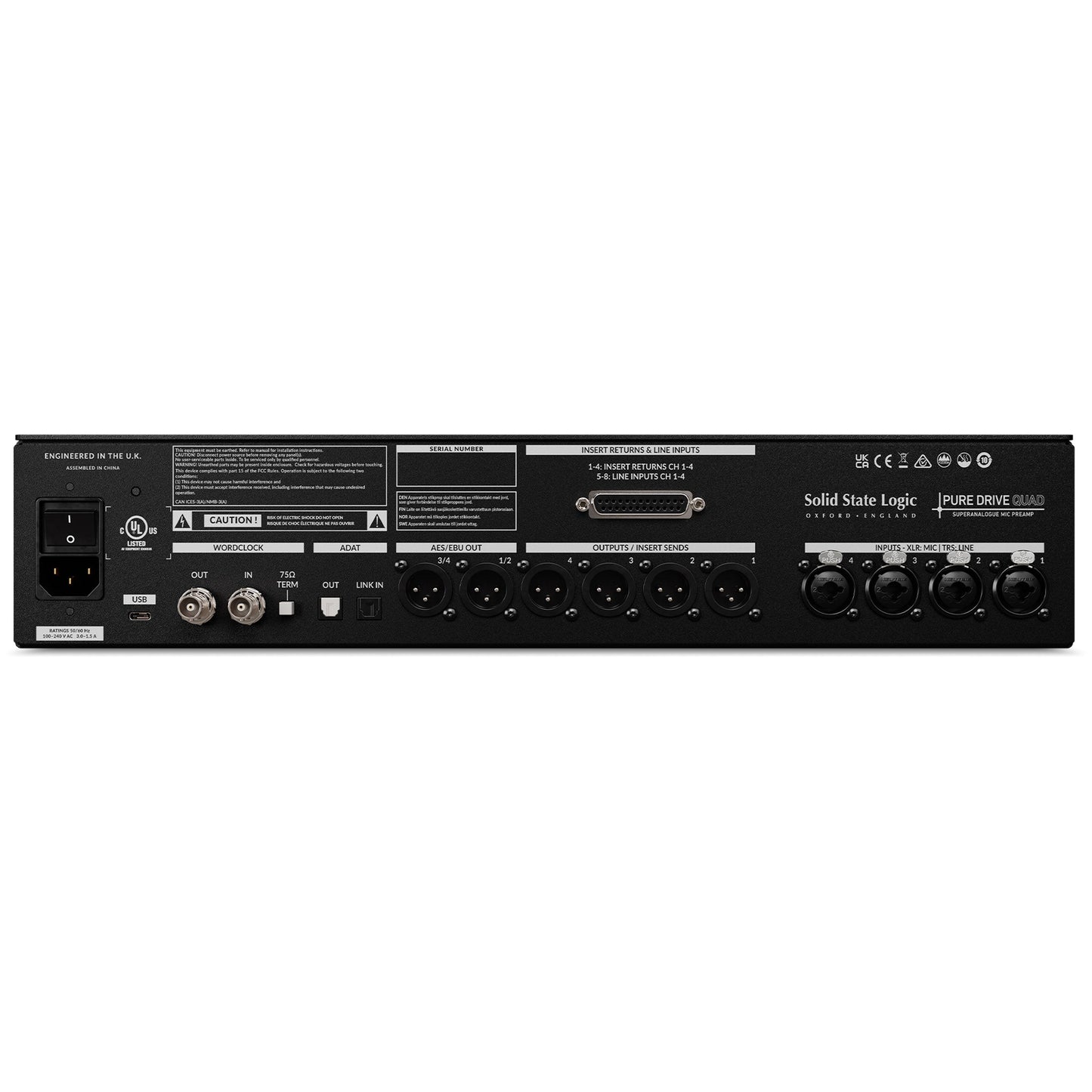 Solid State Logic SSL Pure Drive Quad Microphone Preamp