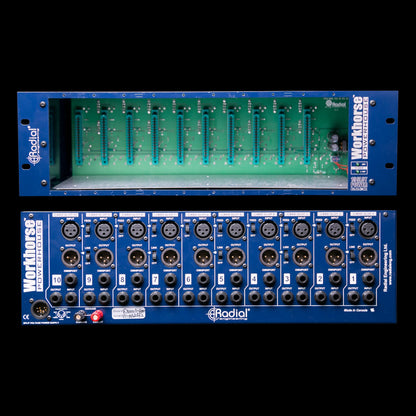 Radial WorkHorse Powerhouse 10 Slot 500-Series Rack