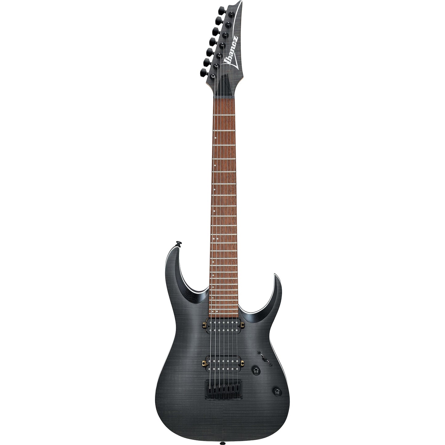 Ibanez RGA742FMTGF Standard 7-String Electric Guitar, Transparent Gray Flat