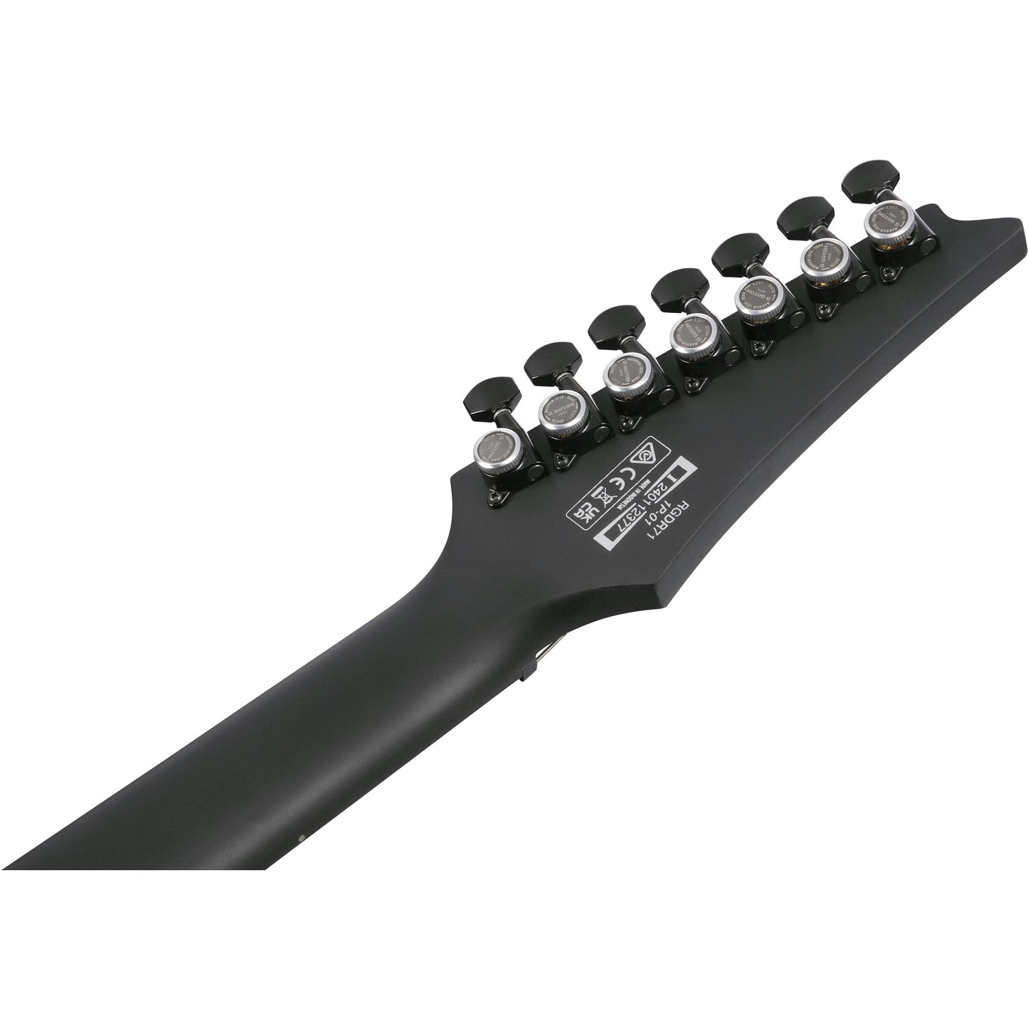 Ibanez RGDRB71 RGD Iron Label 7-String Electric Guitar - Black