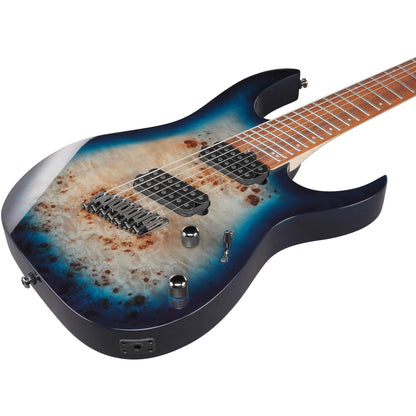 Ibanez RGMS7PB RG Multi Scale 7-String Electric Guitar - Cosmic Blue Starburst