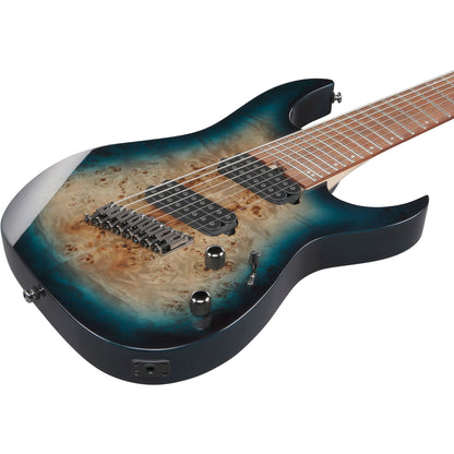 Ibanez RGMS8PB RG Multi Scale 8-String Electric Guitar - Cosmic Blue Starburst