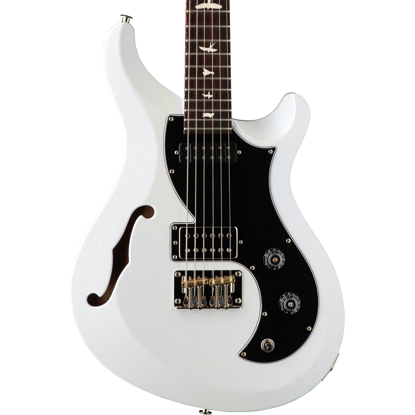 PRS S2 Vela Semi Hollow Satin Electric Guitar - Pearl White