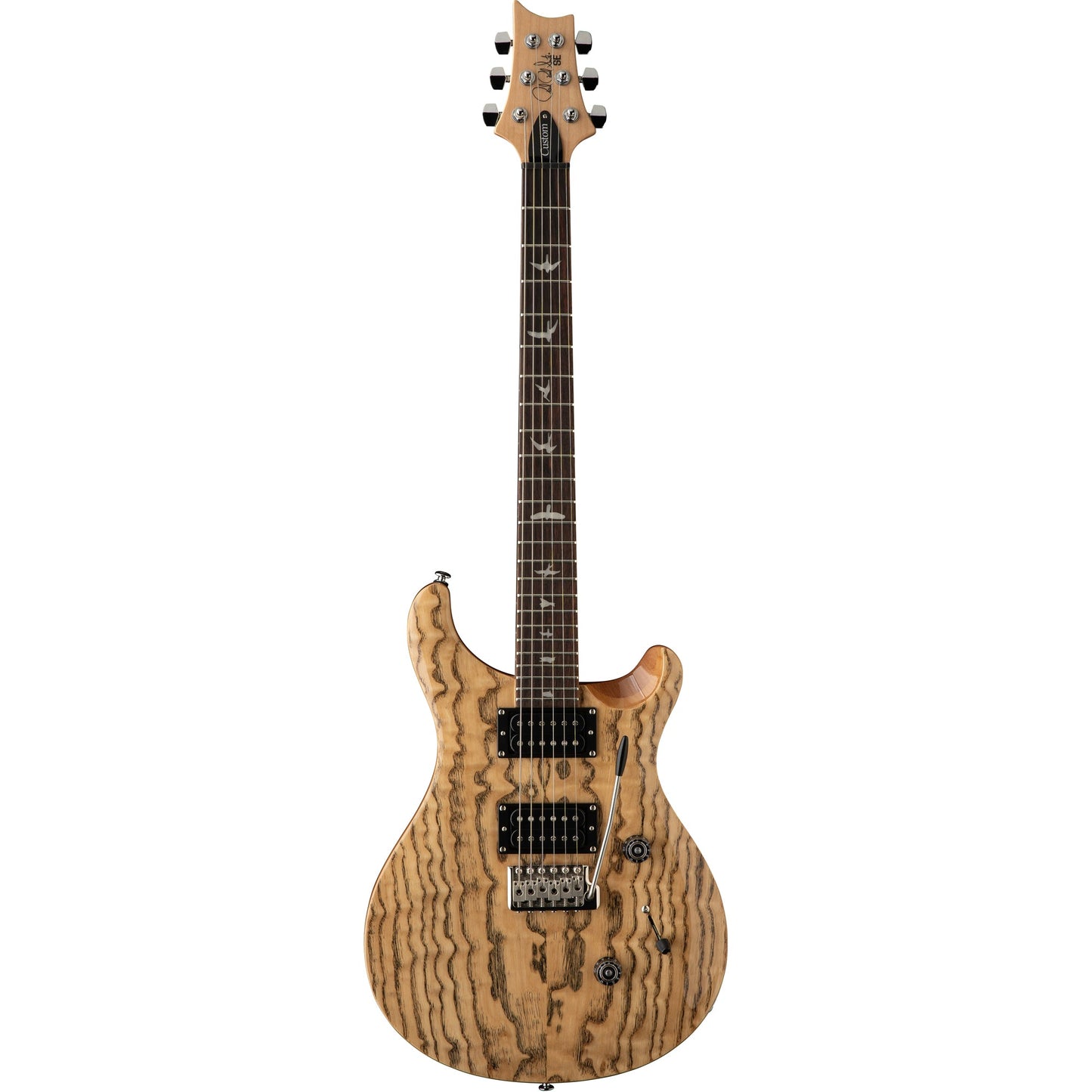 PRS SE Exotic Custom 24 Electric Guitar - Swamp Ash Burl - Natural