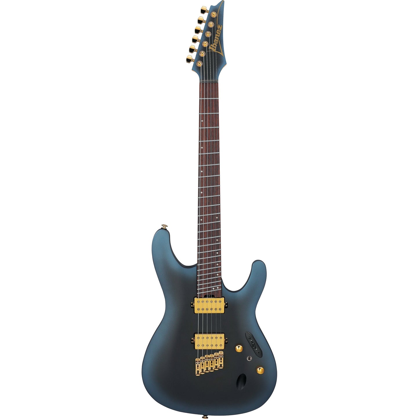 Ibanez SML721 S Axe Design Lab Multi-scale Electric Guitar - Midnight Arctic Ocean Matte