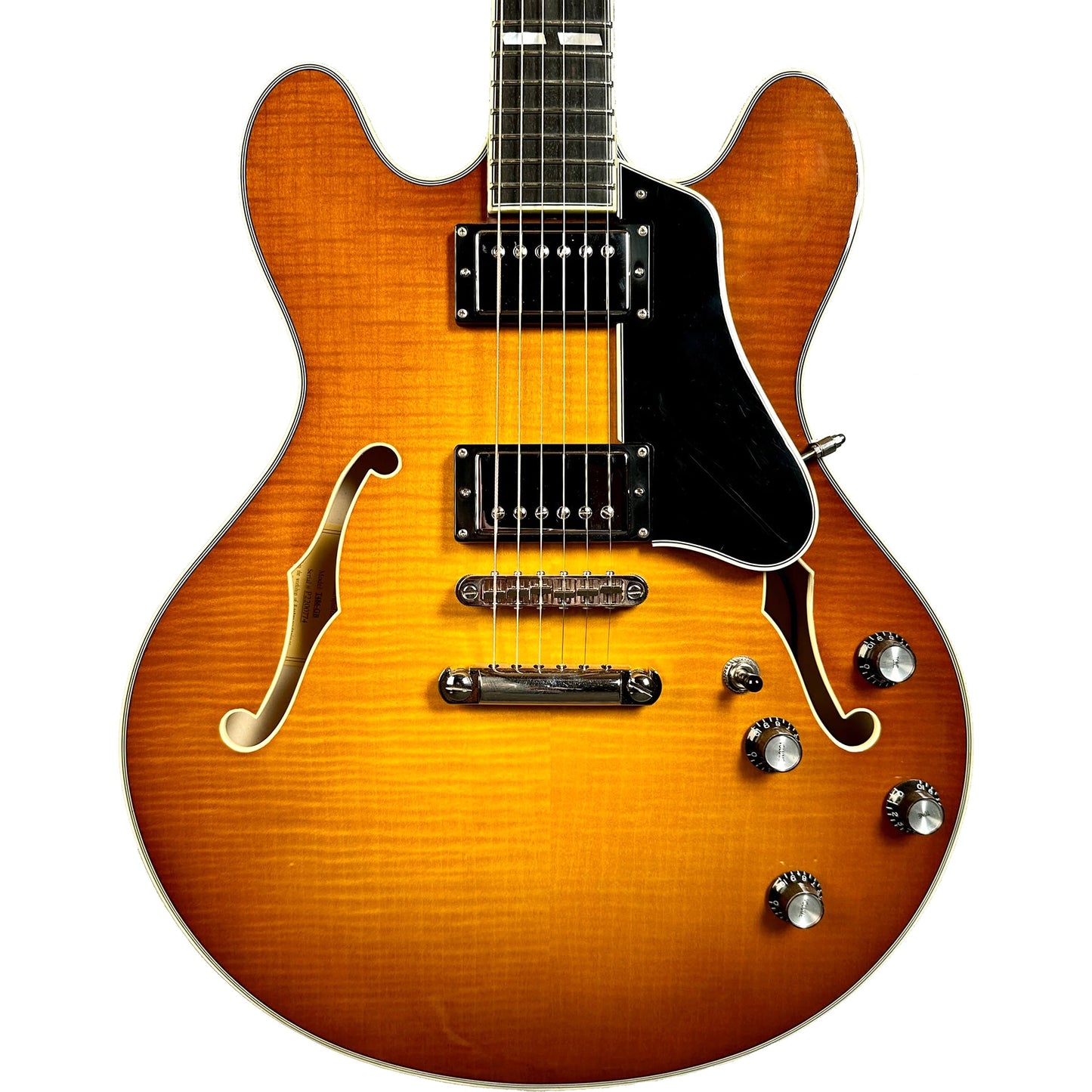 Eastman T486 Semi Hollow Electric Guitar, Gold Burst