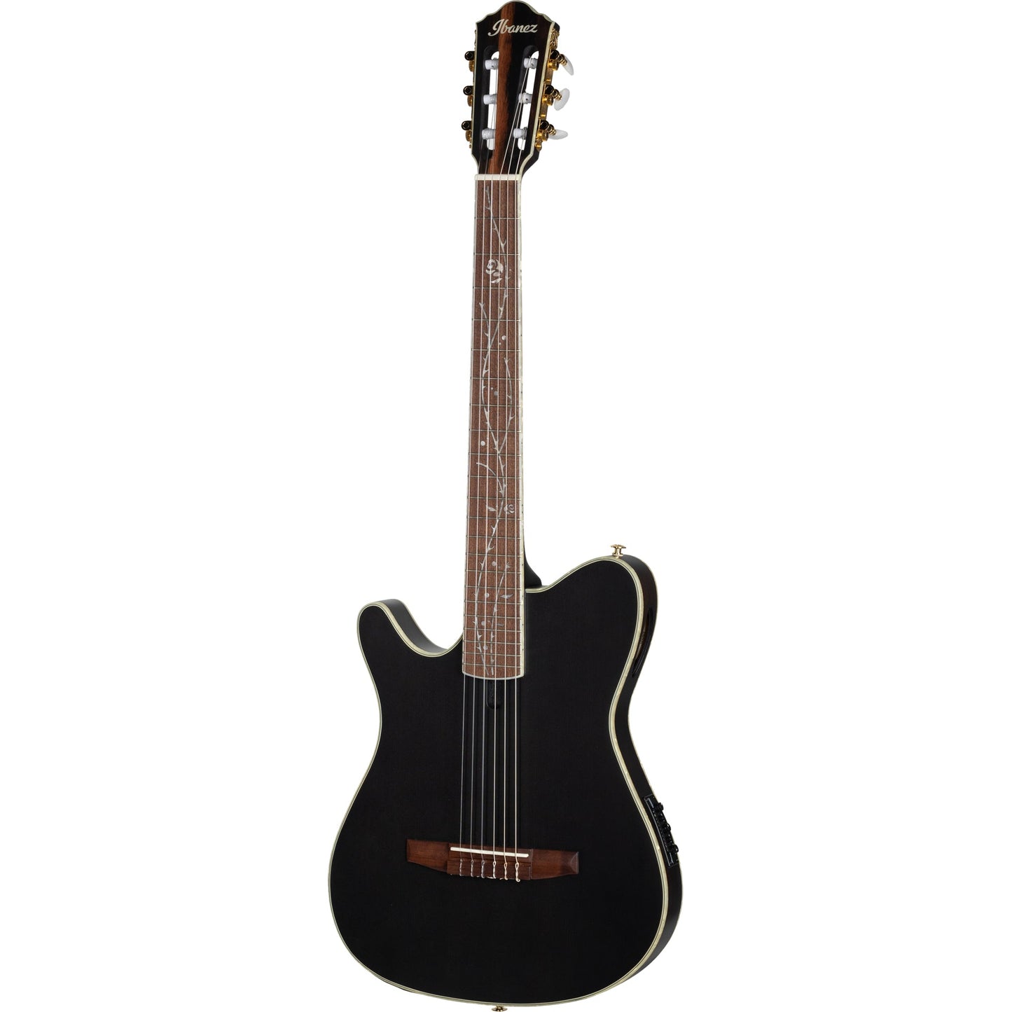 Ibanez TOD10N Left Handed Acoustic Electric Guitar - Transparent Black Flat