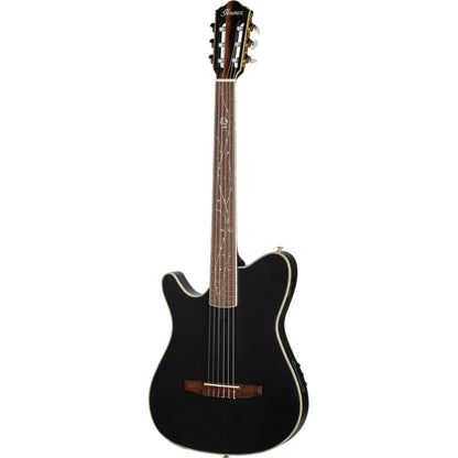 Ibanez TOD10N Left Handed Acoustic Electric Guitar - Transparent Black Flat