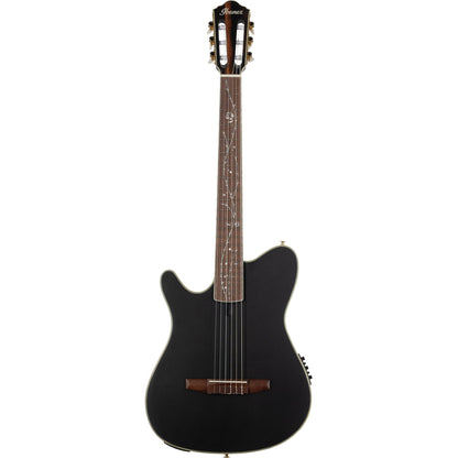 Ibanez TOD10N Left Handed Acoustic Electric Guitar - Transparent Black Flat