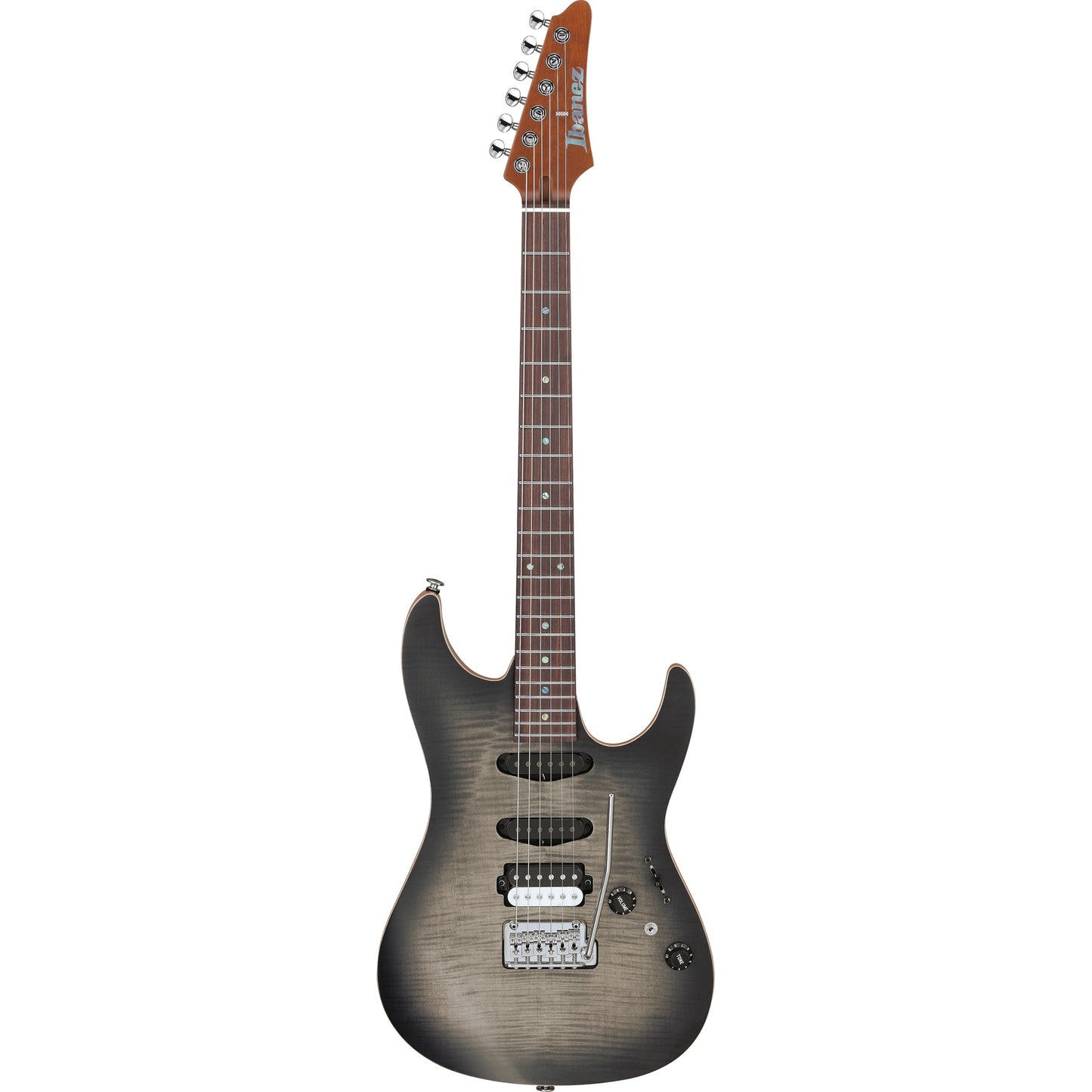 Ibanez TQM2 Tom Quayle Signature Electric Guitar - Charcol Black Burst Flat