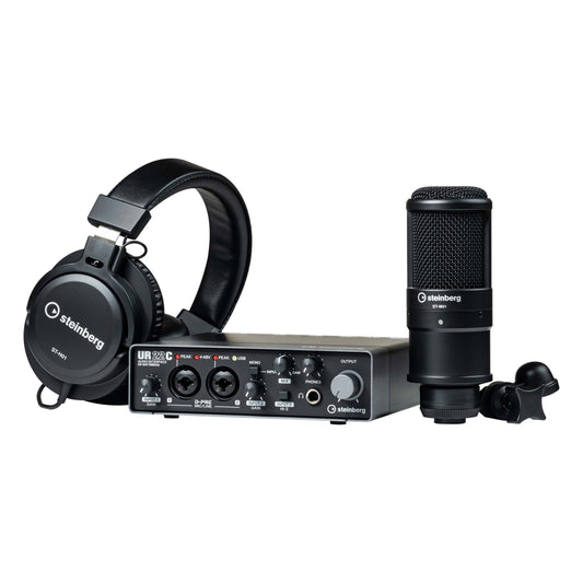 Steinberg UR22C 2-Channel USB3.0 Type C Audio Interface Recording Pack
