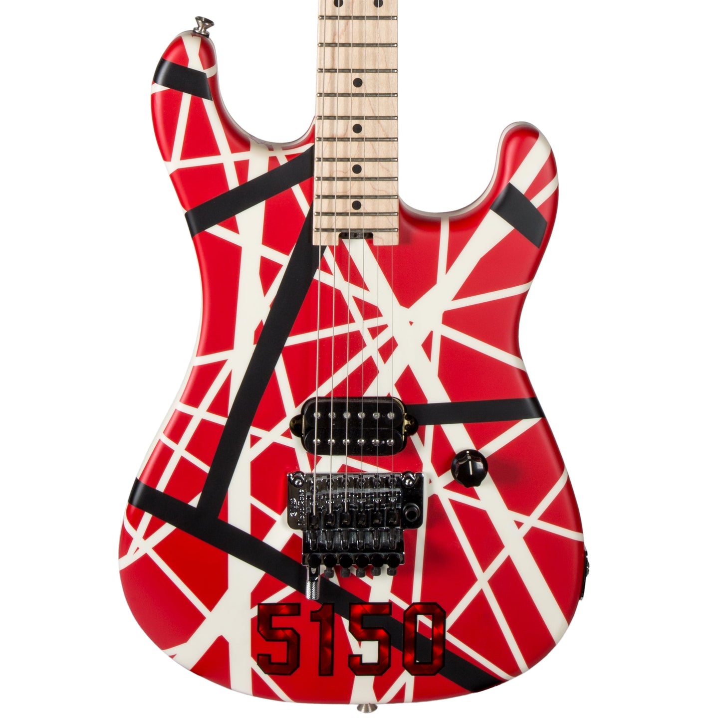 EVH Striped Series 5150® Electric Guitar - Red, Black and White Stripes