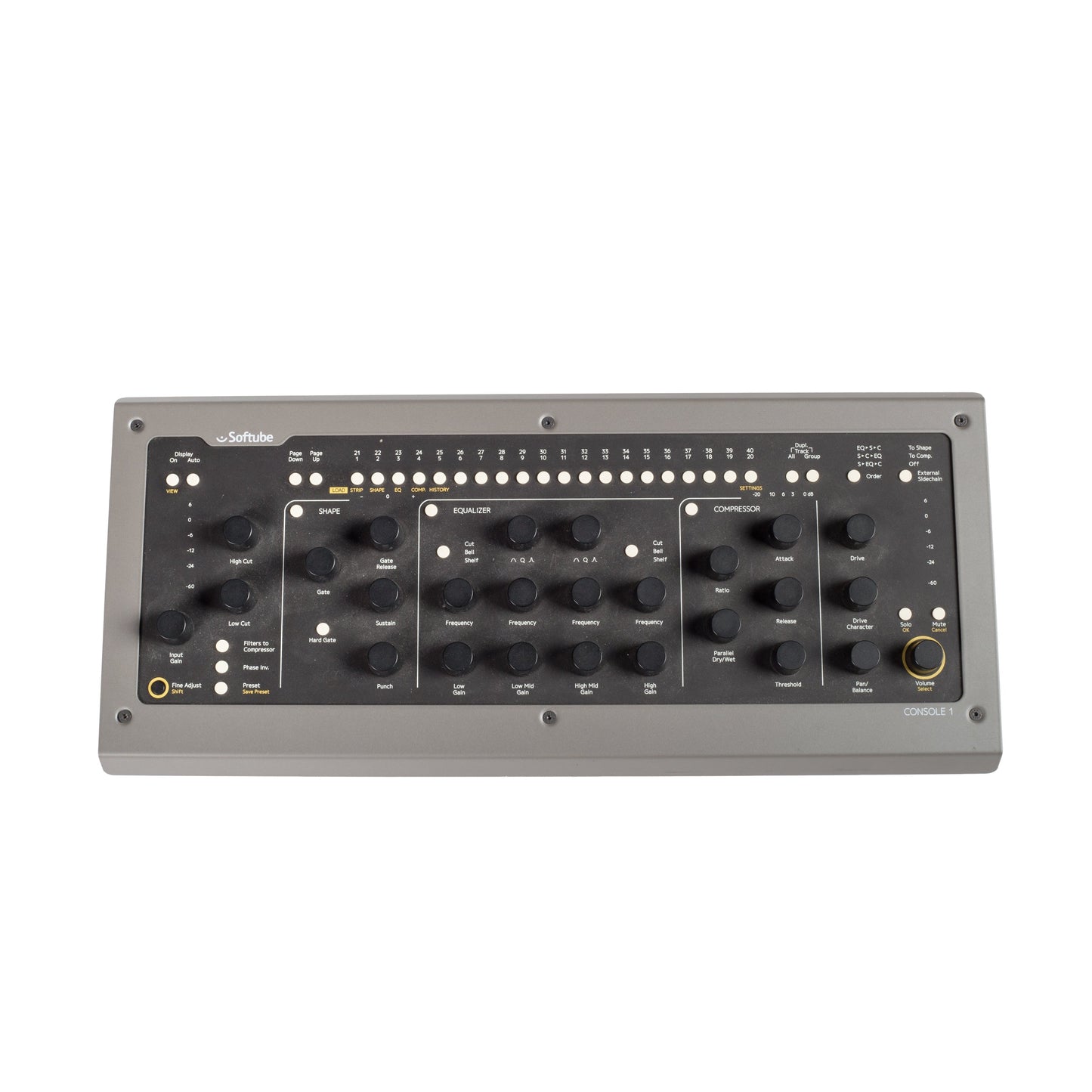 Softube Console 1 MKII Hardware and Software Mixer with Integrated UAD Control