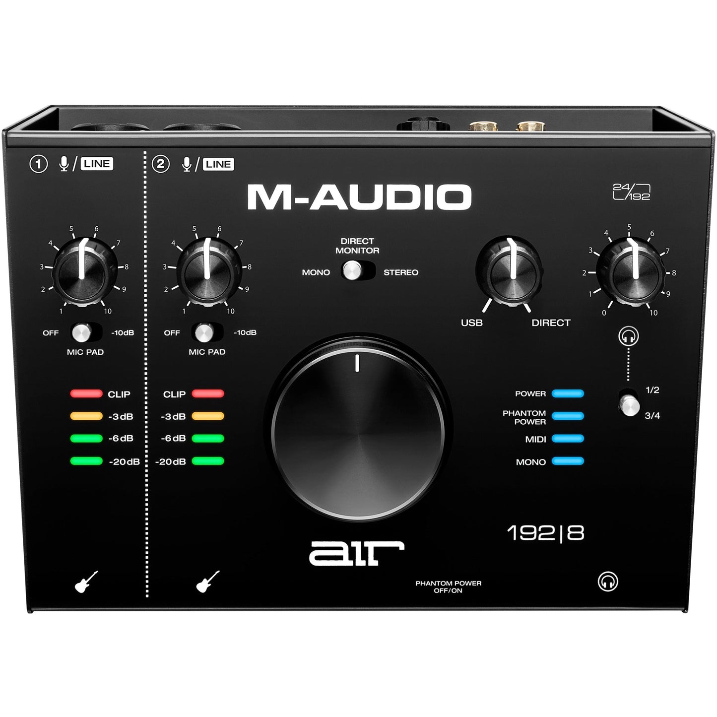 M-Audio AIR 192|8 2-In/4-Out 24/192 Audio MIDI Interface
