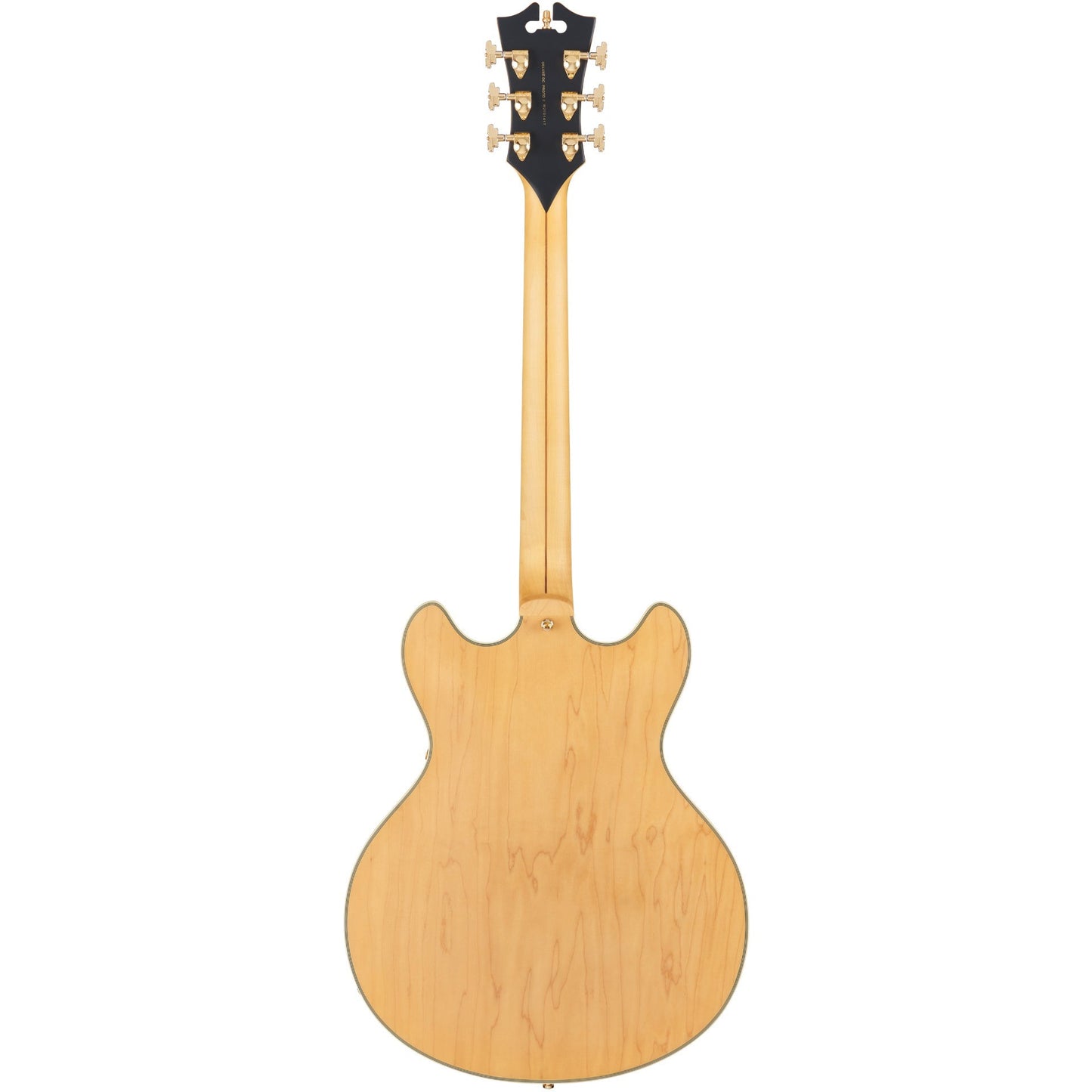 D'Angelico Deluxe DC Semi-hollowbody Electric Guitar - Satin Honey