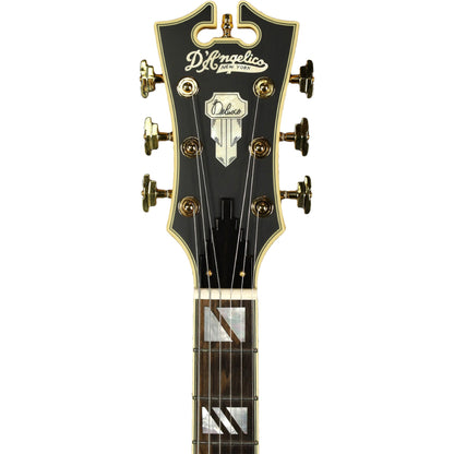D'Angelico Deluxe DC Semi-hollowbody Electric Guitar - Satin Honey