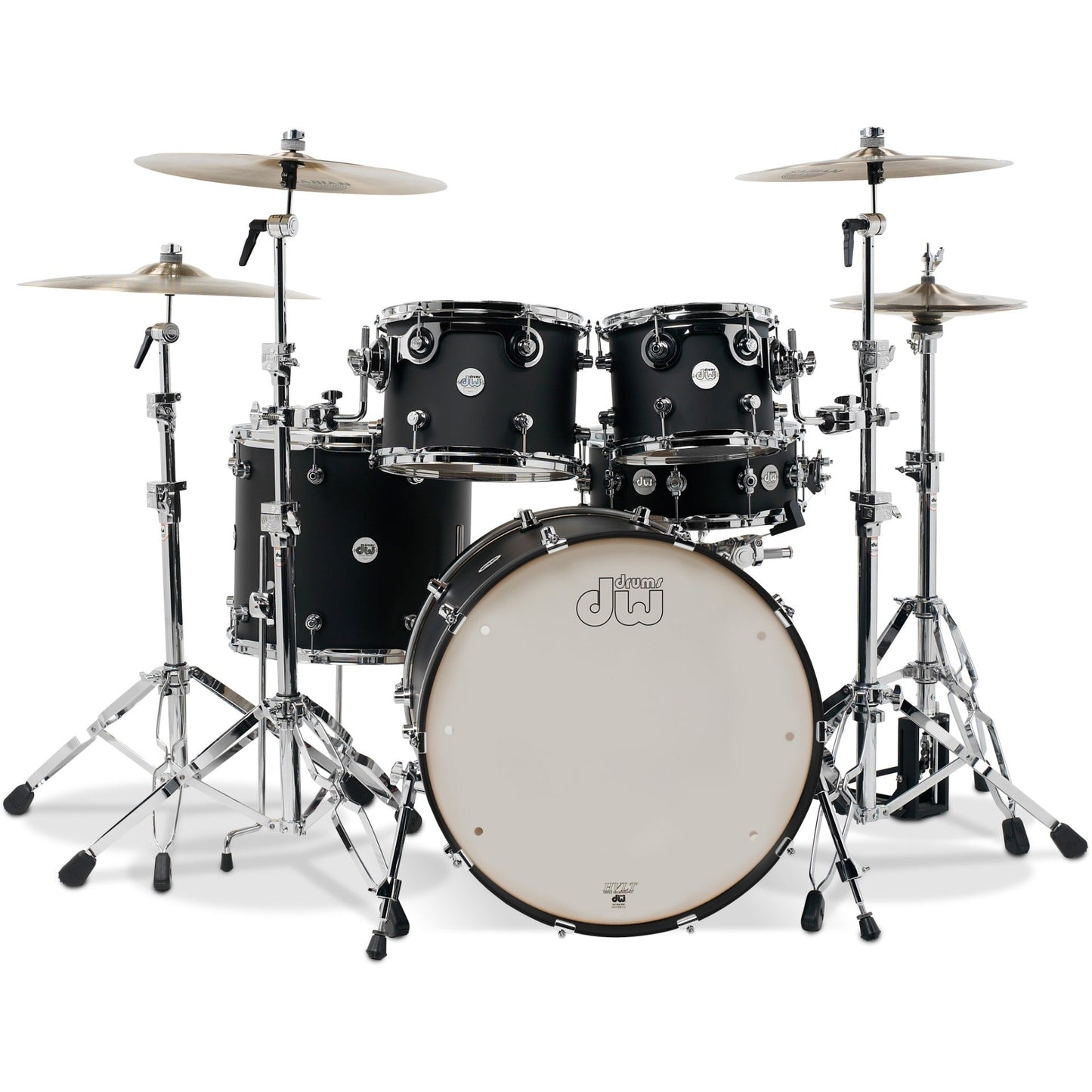 Drum Workshop Design Series 4-Piece Drum Kit - Black Satin