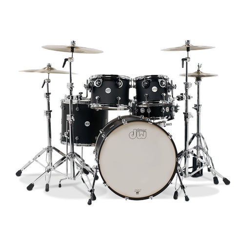Drum Workshop Design Series 4-Piece Drum Kit - Black Satin