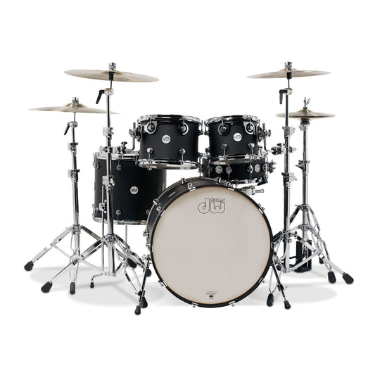 Drum Workshop Design Series 4-Piece Drum Kit - Black Satin