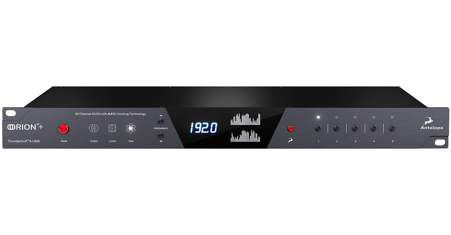 Antelope Orion 32+ | Gen 3 - 32-channel AD/DA Interface with AFC Clocking Tech