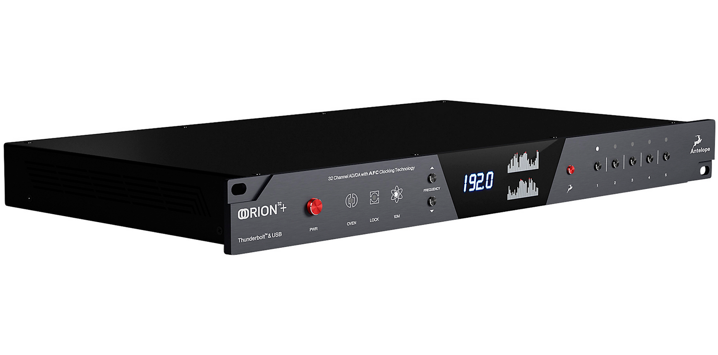 Antelope Orion 32+ | Gen 3 - 32-channel AD/DA Interface with AFC Clocking Tech