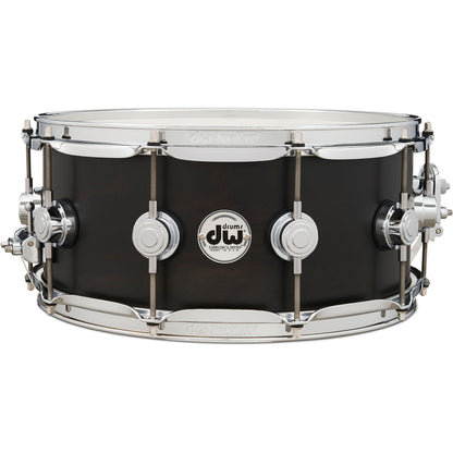 Drum Workshop Collectors Series 6x14 Ebony Satin Classic Snare Drum