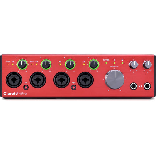 Focusrite Clarett+ 4Pre 18x8 USB-C Audio Interface