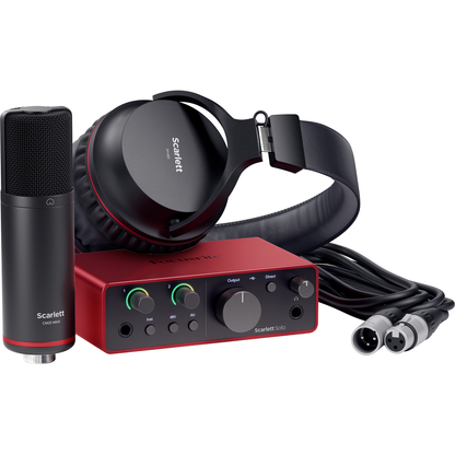 Focusrite Scarlett Solo Studio USB-C Audio Interface - Microphone and Headphones