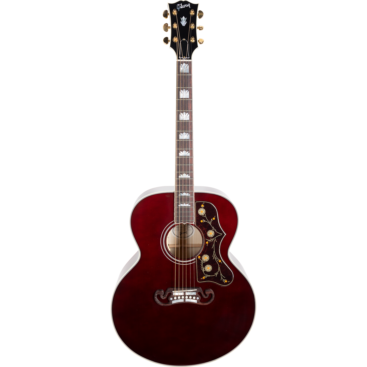 Gibson SJ-200 Standard Acoustic Guitar - Wine Red w/ Case