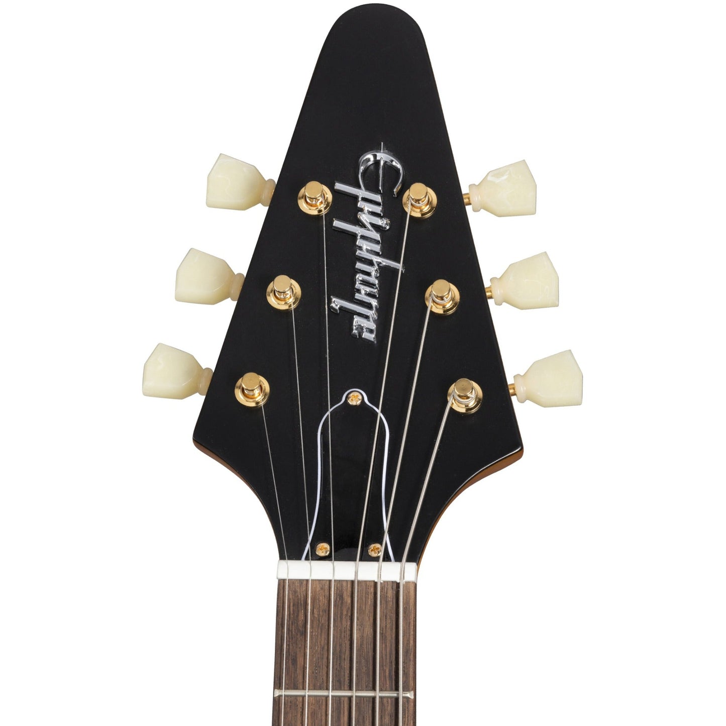 Epiphone 1958 Korina Flying V Left Handed Electric Guitar in Aged Natural