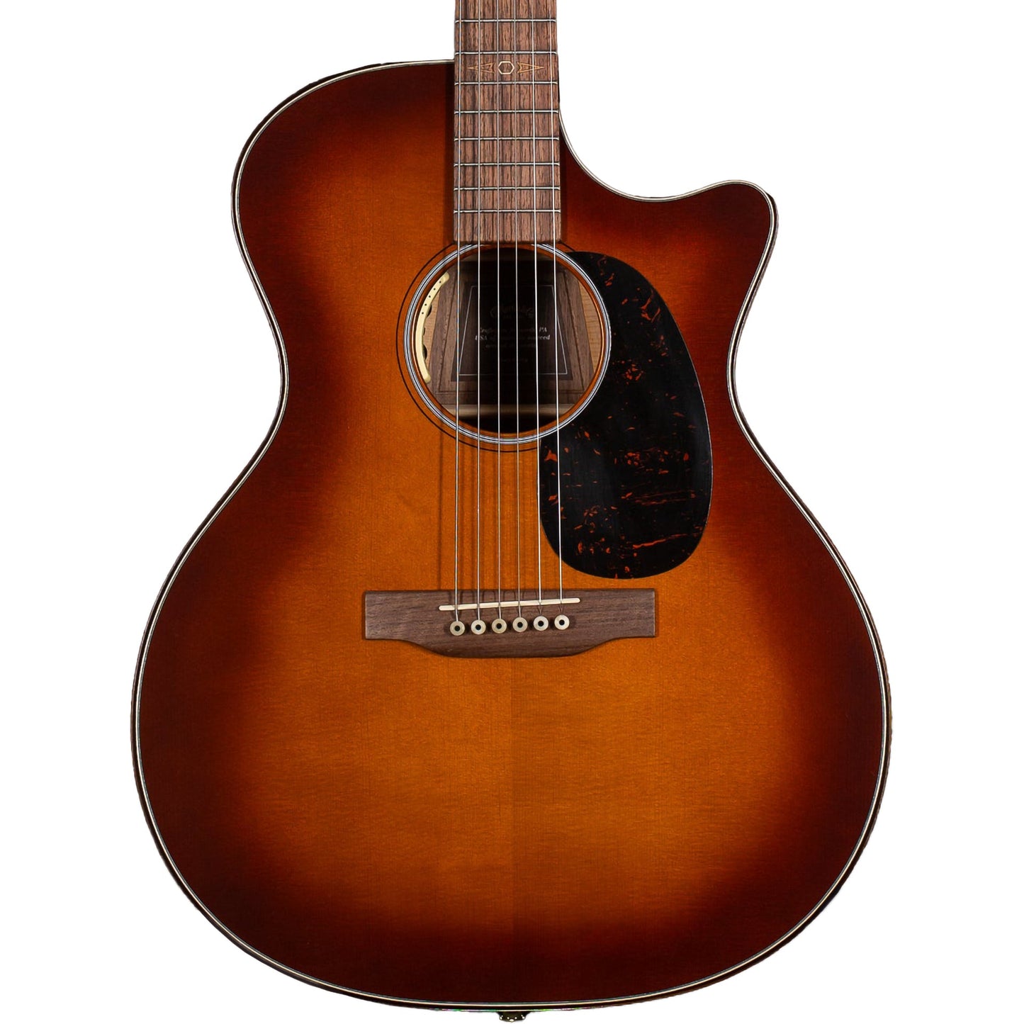 Martin GPCE Inception Maple Acoustic Electric Guitar, Amber Fade Sunburst