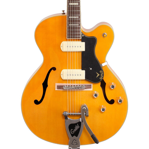 Guild X-175B Manhattan Archtop Semi Hollow Newark St. Electric Guitar, Blonde w/ case