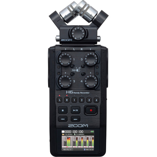 Zoom H6 All Black Handheld Recorder