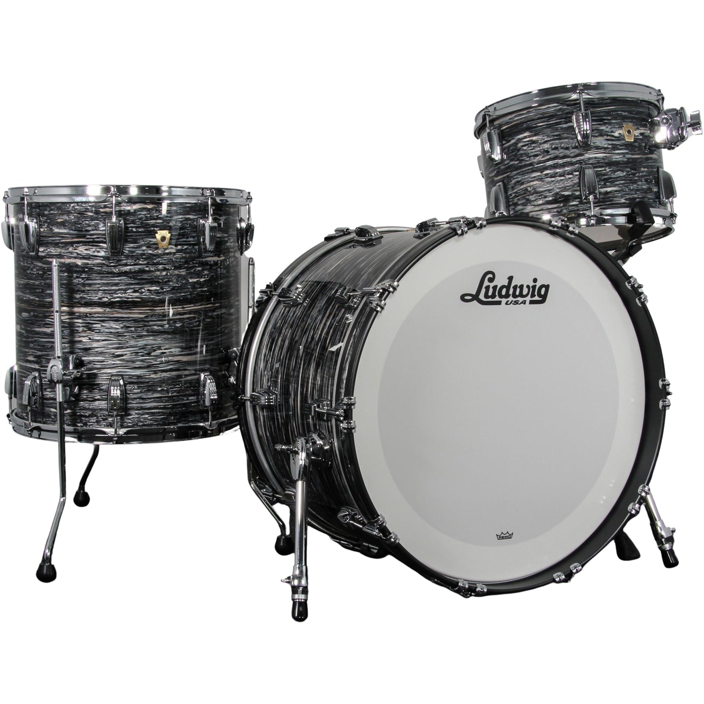 Ludwig Classic Maple 3-Piece Shell Kit - Vintage Black Oyster