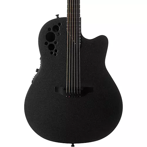 Ovation 1868TX-5 Electric Guitar Elite Super Shallow Black Textured
