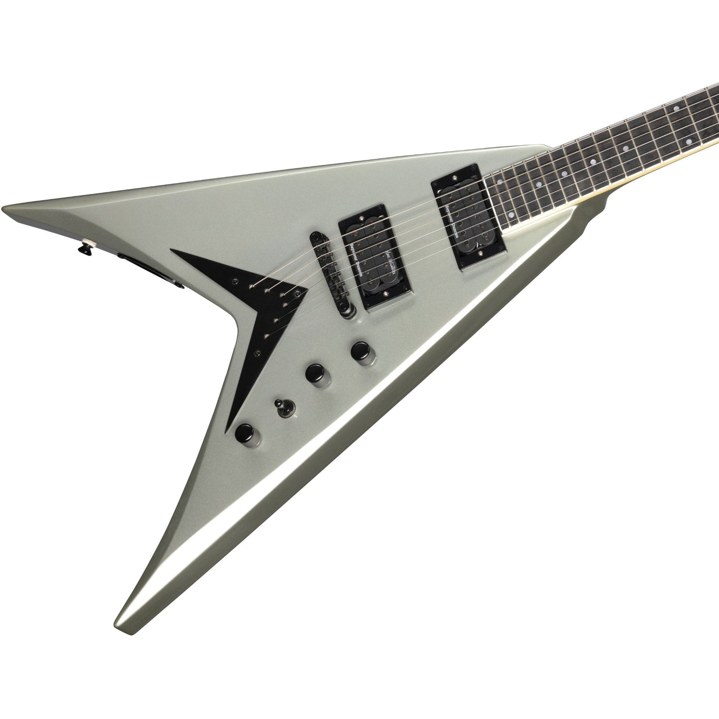 Kramer Dave Mustaine Vanguard Electric Guitar w/ Case - Silver Metallic