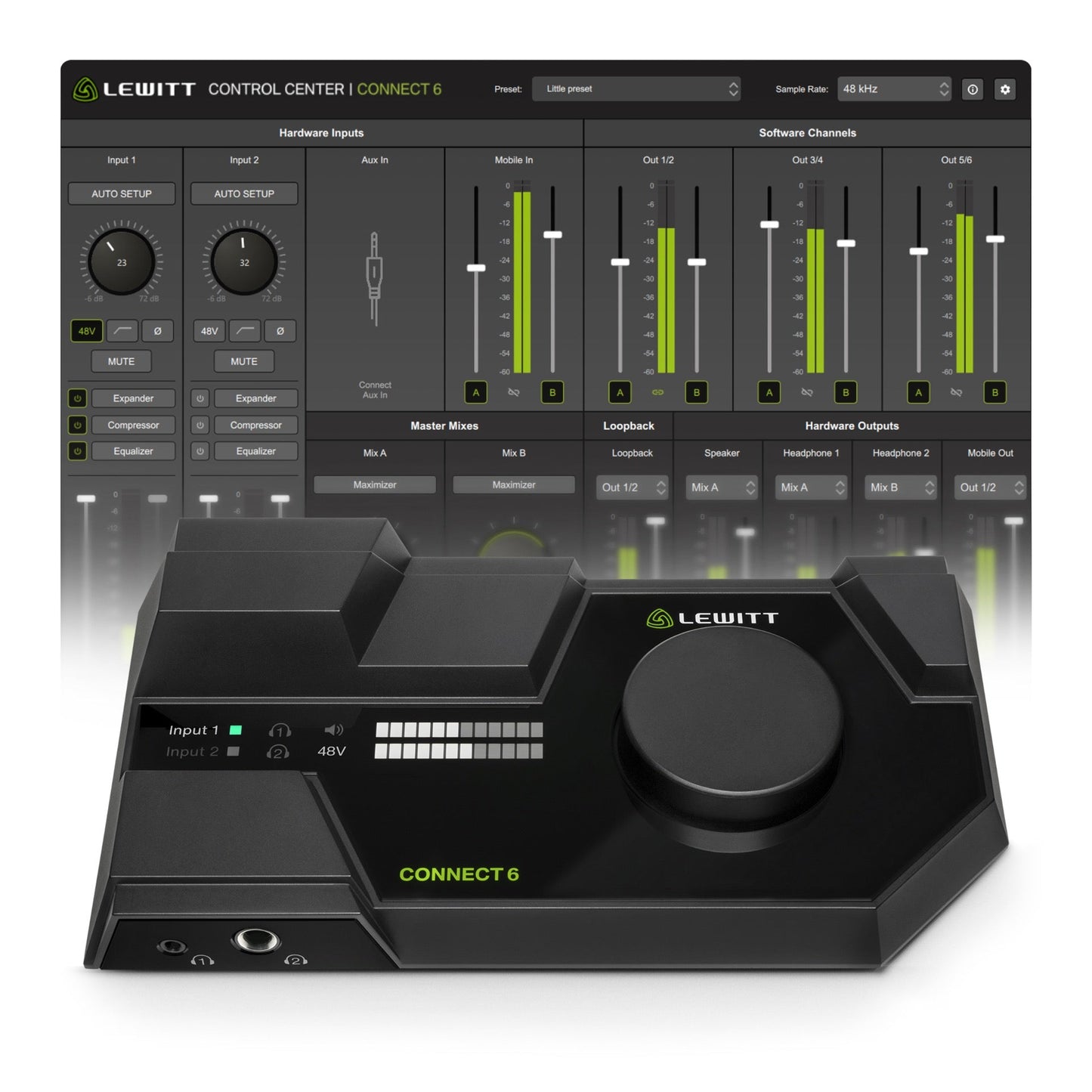 Lewitt Connect 6 USB-C Interface