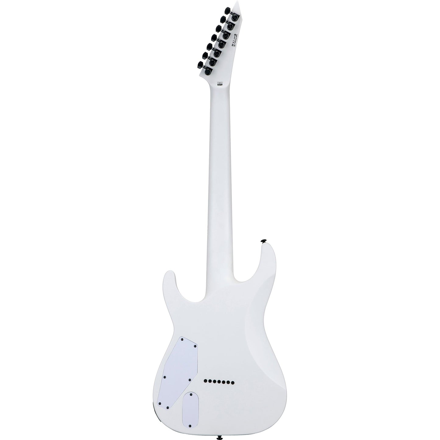 ESP LTD M-7HT Baritone 7-String Arctic Metal Electric Guitar, Snow White Satin