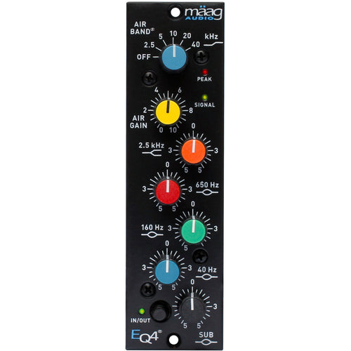 Maag Audio EQ4 500 Series 6-band Equalizer with AIR BAND - Black Faceplate