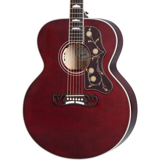 Gibson SJ-200 Standard Acoustic Guitar - Wine Red w/ Case