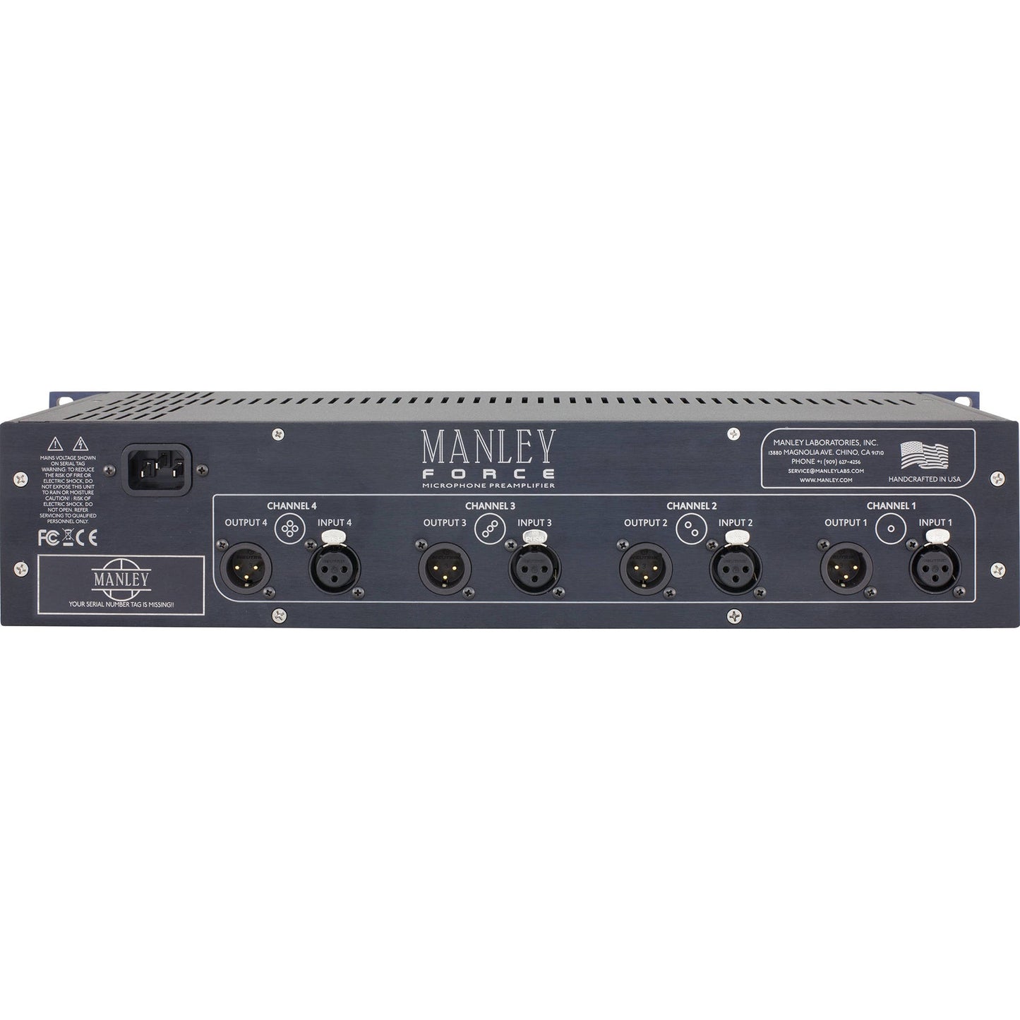 Manley Labs Force 4-Channel Vacuum Tube Microphone Preamplifier