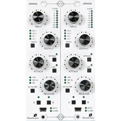 WesAudio _MIMAS Gemini Stereo Pair 500 Series Compressor