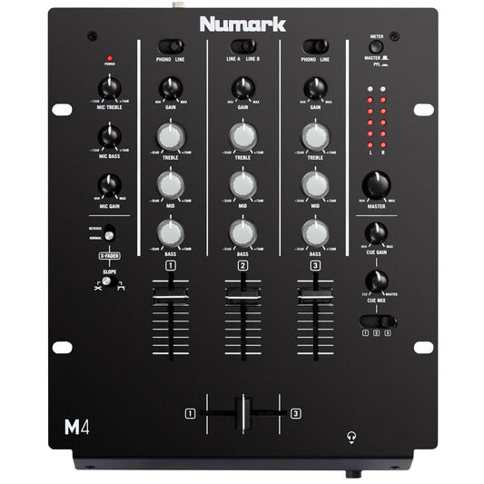 Numark M4 Three-Channel Scratch Mixer (Black)