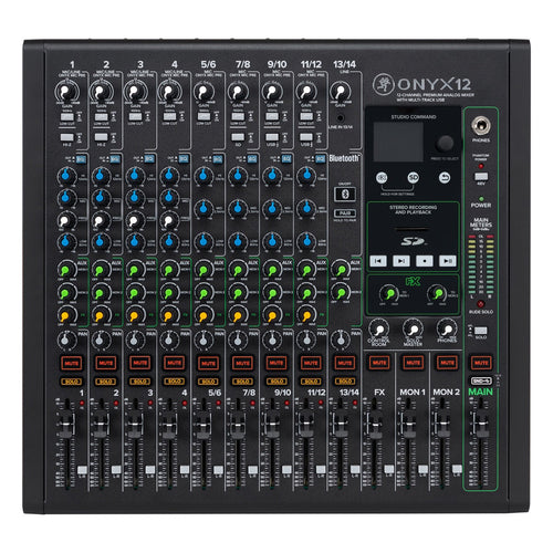 Mackie Onyx12 12-Channel Premium Analog Mixer with Multi-Track USB