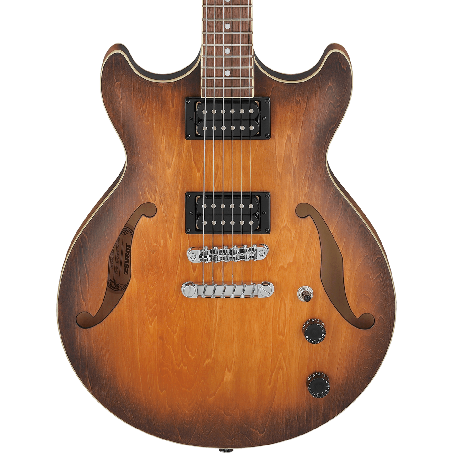 Ibanez AM53TF AM Artcore Semi Hollow Electric Guitar, Tobacco Flat